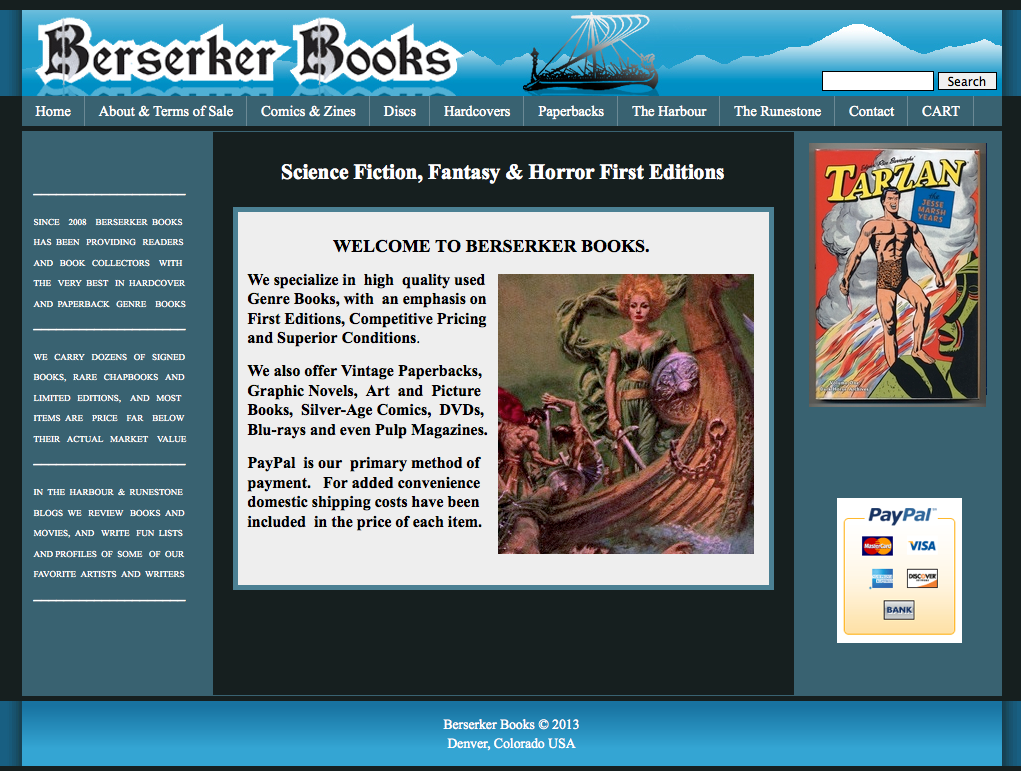 Berserker Books Front Page